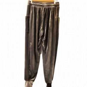 Offline by Aerie Charcoal Velour Fashion Jogger